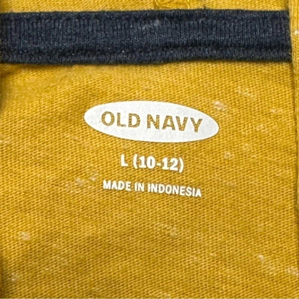 Old Navy yellow / gold,  Beach Photos, long sleeve hoodie tee L (10-12)